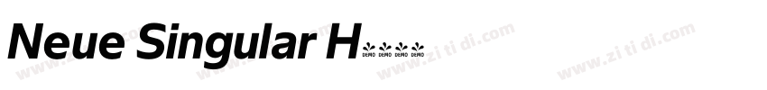 Neue Singular H字体转换